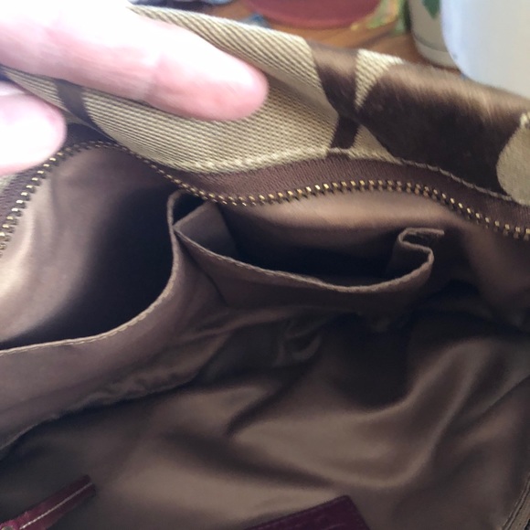 Coach Purse, Dark Purple color - Picture 5 of 8